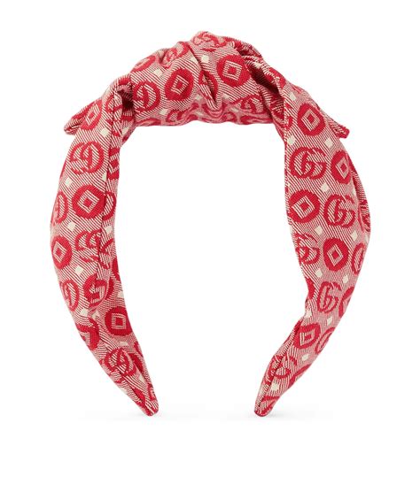 gucci hadband red|denim Gucci headband.